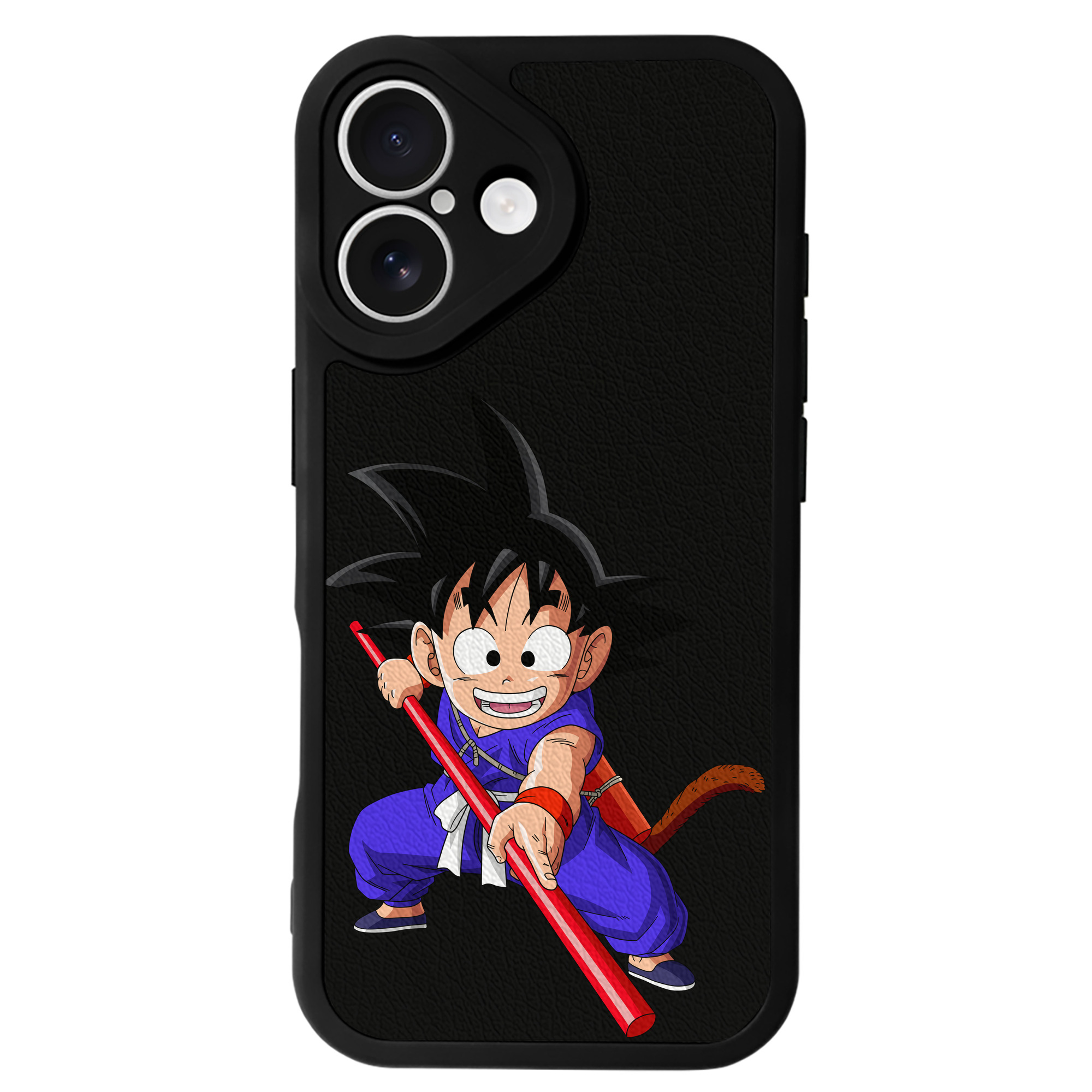 （画像用） ドラゴンボール 孫悟空（そん ごくう）Son Goku カカロット DRAGON BALL Kakarotto 【iPhone 16シリーズ対応】シリコンスマホケース（レザー調） 材質：シリコン